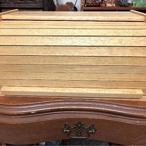 Wooden Roll-Top Bread Box